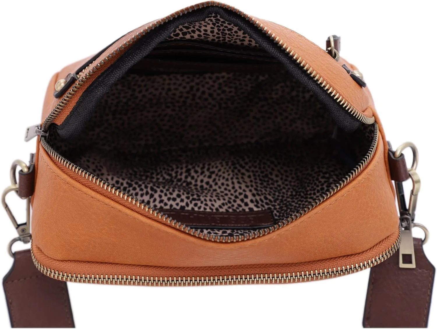 JESSIE & JAMES Small Concealed Carry Camera Crossbody Purse with Wide Shoulder Strap