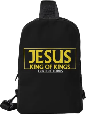 Jesus Is Lord Crossbody Sling Bag Dual Pocket Mini Sling Bag Man'S Woman