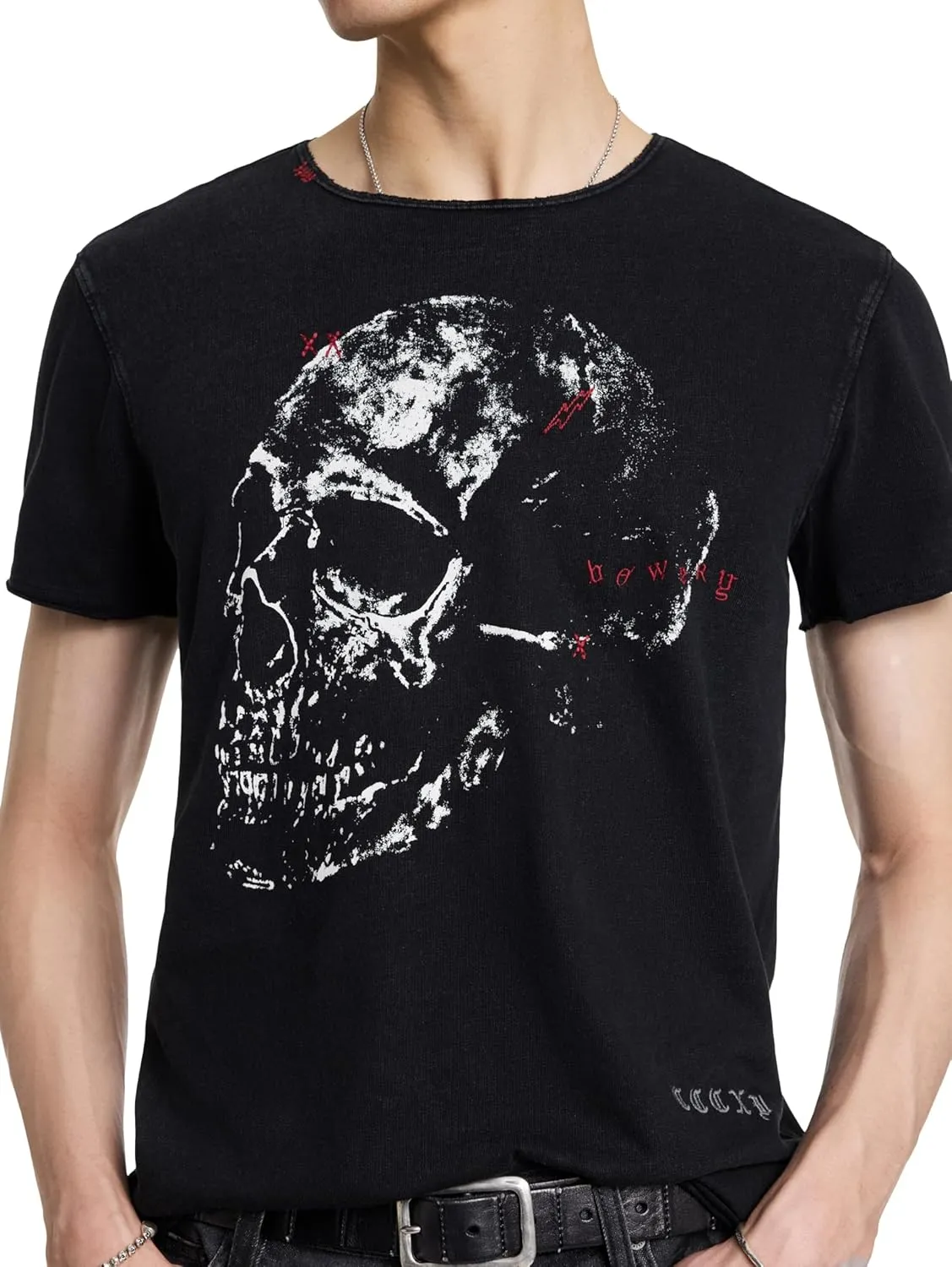 John Varvatos Men's Bowery Skull Tee