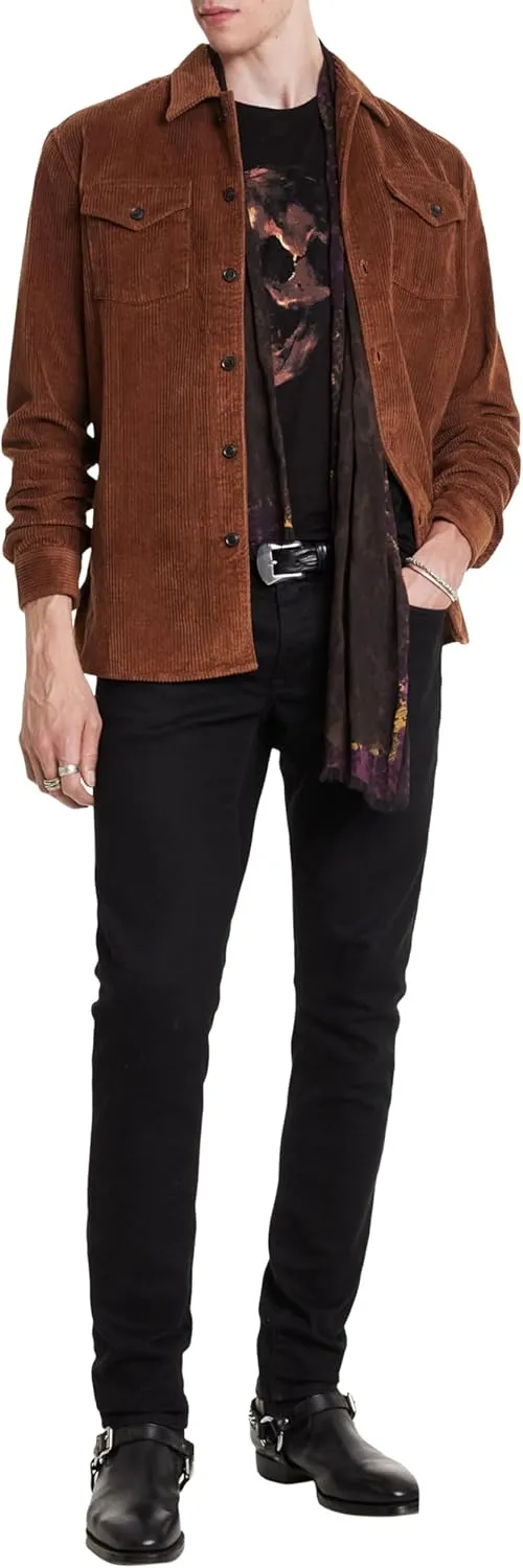 John Varvatos Men's Oil Skull Tee