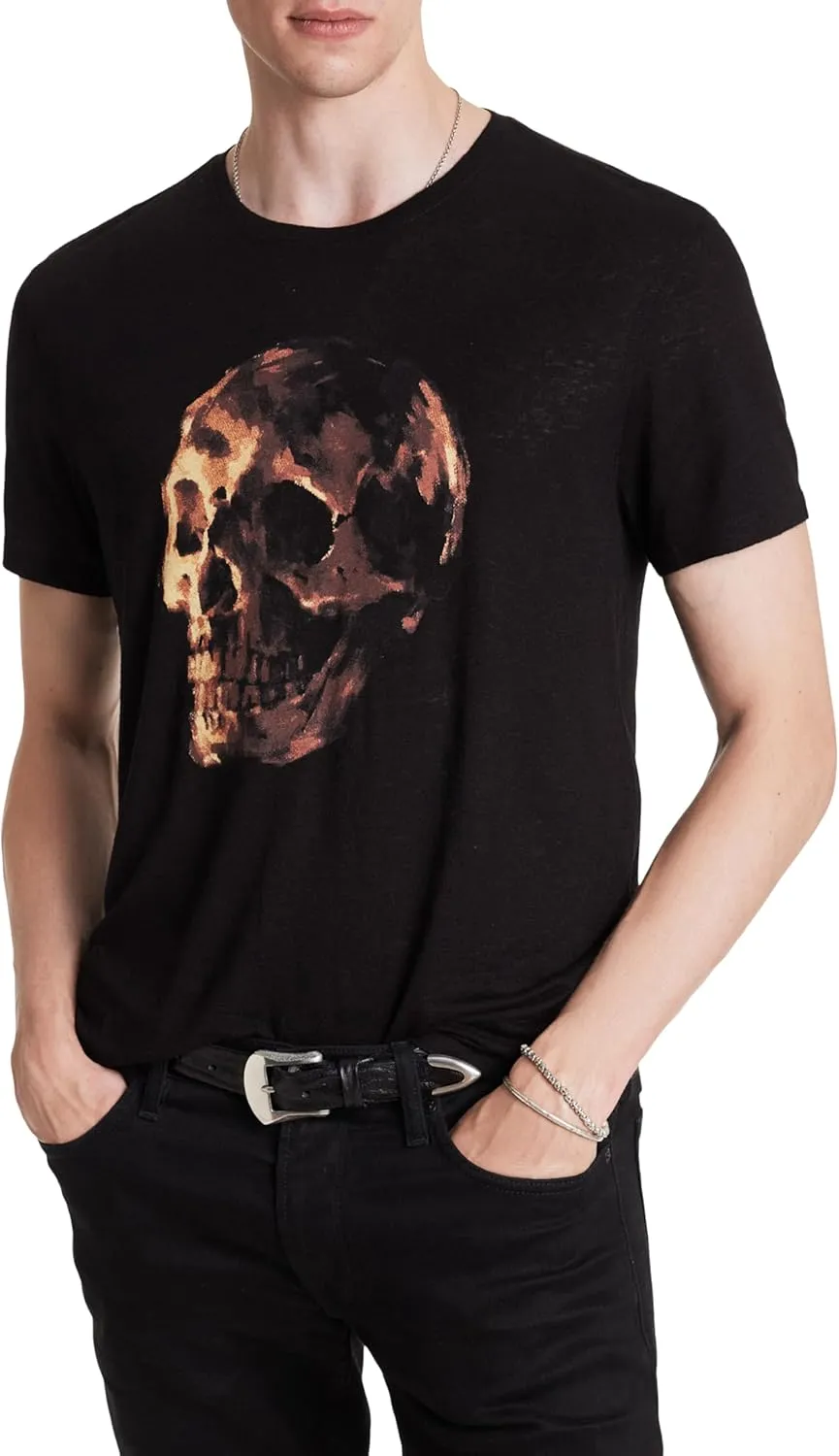 John Varvatos Men's Oil Skull Tee