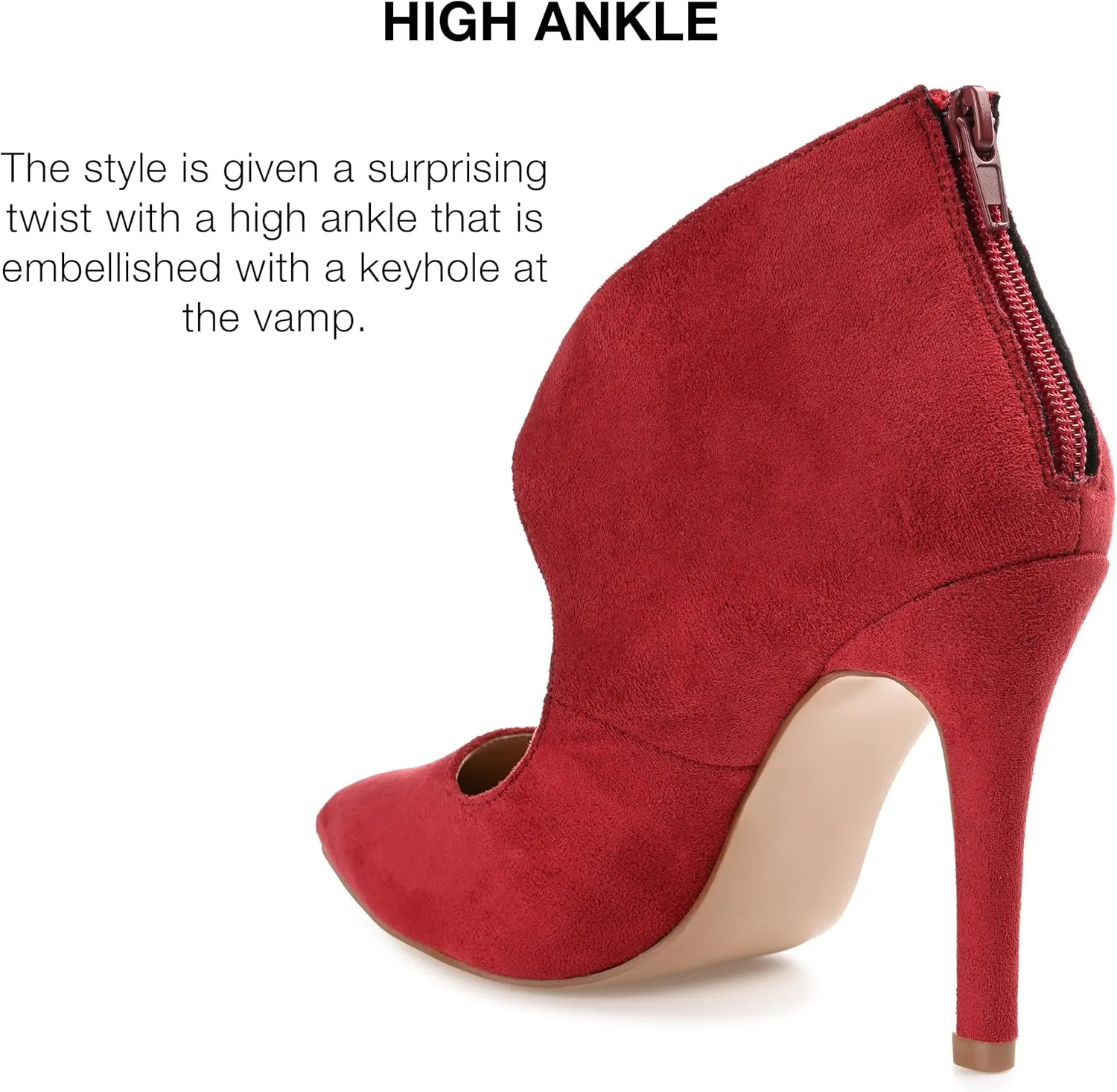 Journee Collection Womens Junnper Faux Suede Booties