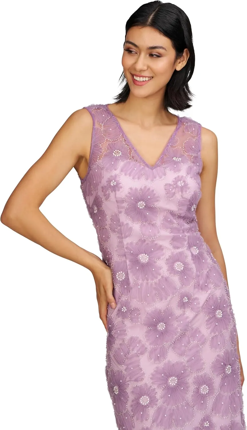 JS Collections Women's Autumn V-Neck Cocktail