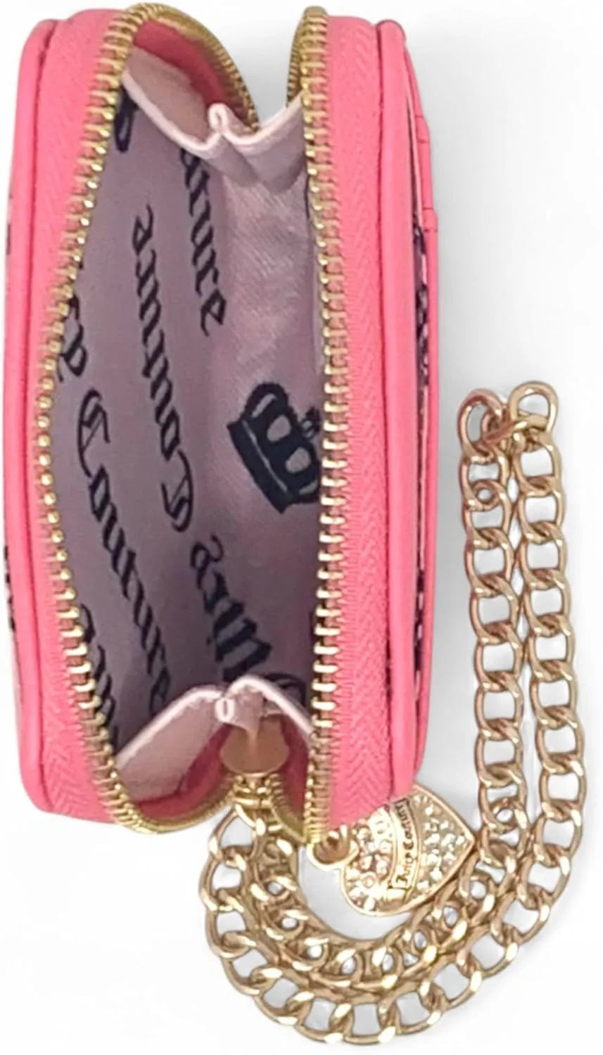 Juicy Couture Women's Square Zip Around Wallet with Wrist Strap