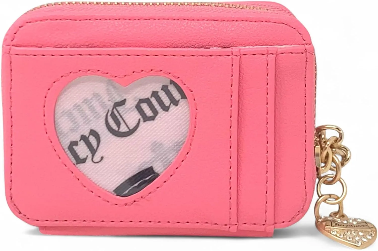 Juicy Couture Women's Square Zip Around Wallet with Wrist Strap