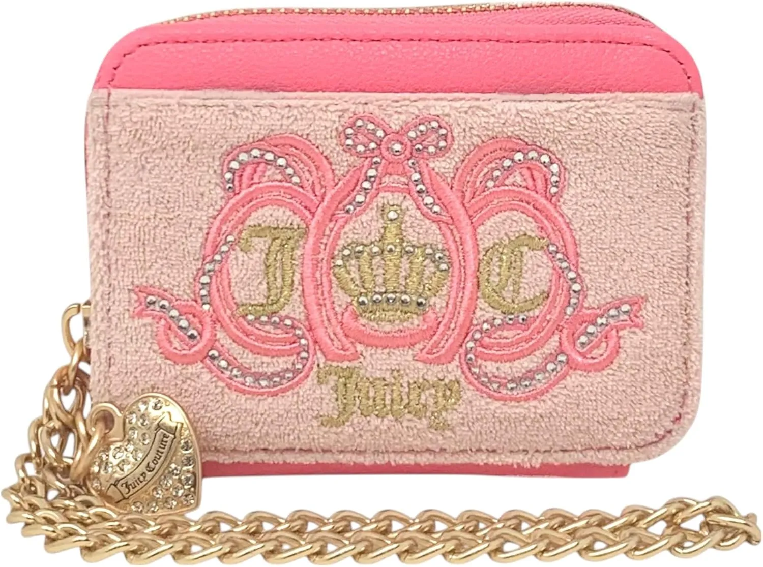 Juicy Couture Women's Square Zip Around Wallet with Wrist Strap