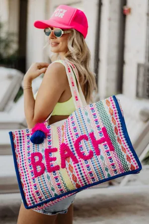 Katydid BEACH TASSELED OVERSIZED TOTE BAG FOR WOMEN