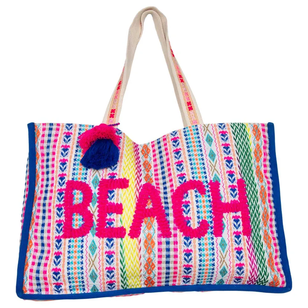 Katydid BEACH TASSELED OVERSIZED TOTE BAG FOR WOMEN