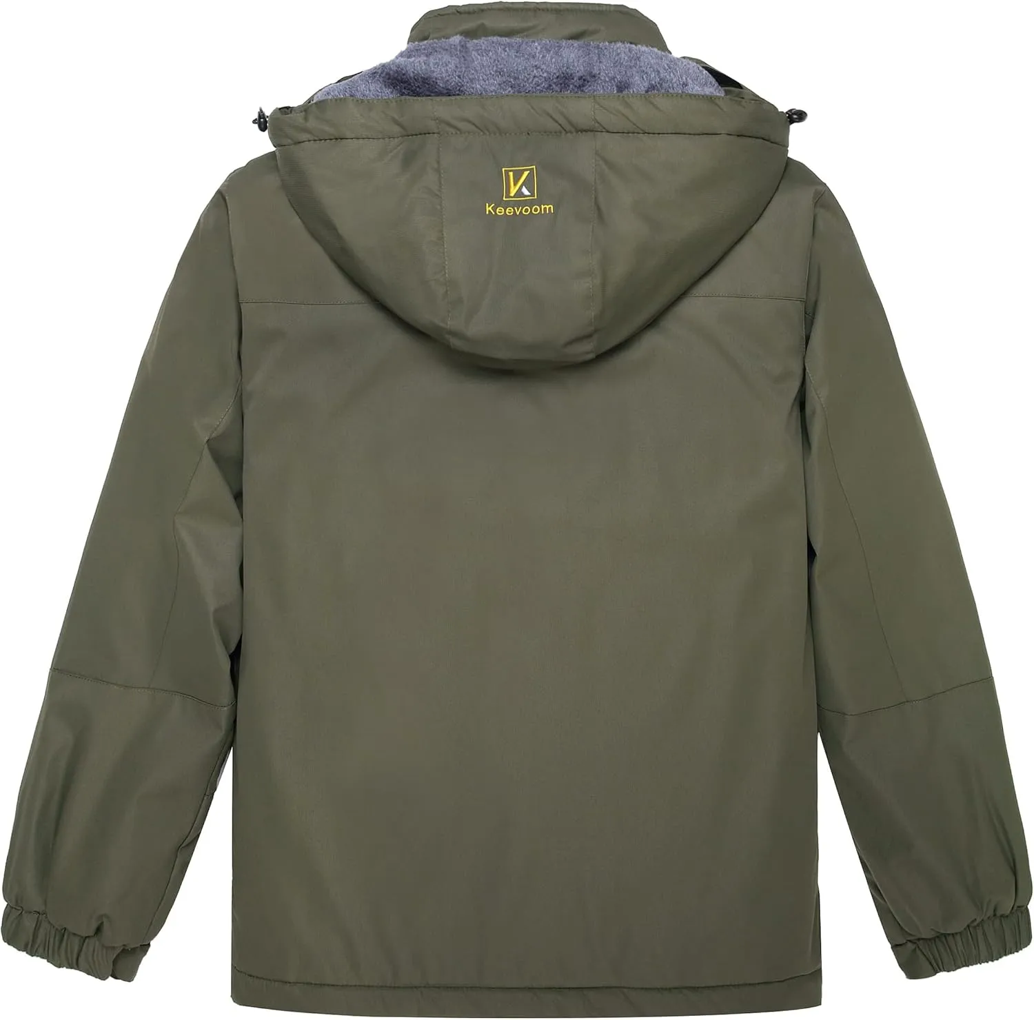 Keevoom Boy's Waterproof Ski Jacket Winter Warm Thick Snow Coat Windproof Fleece Kids Outdoor Hooded Snowboard Jackets