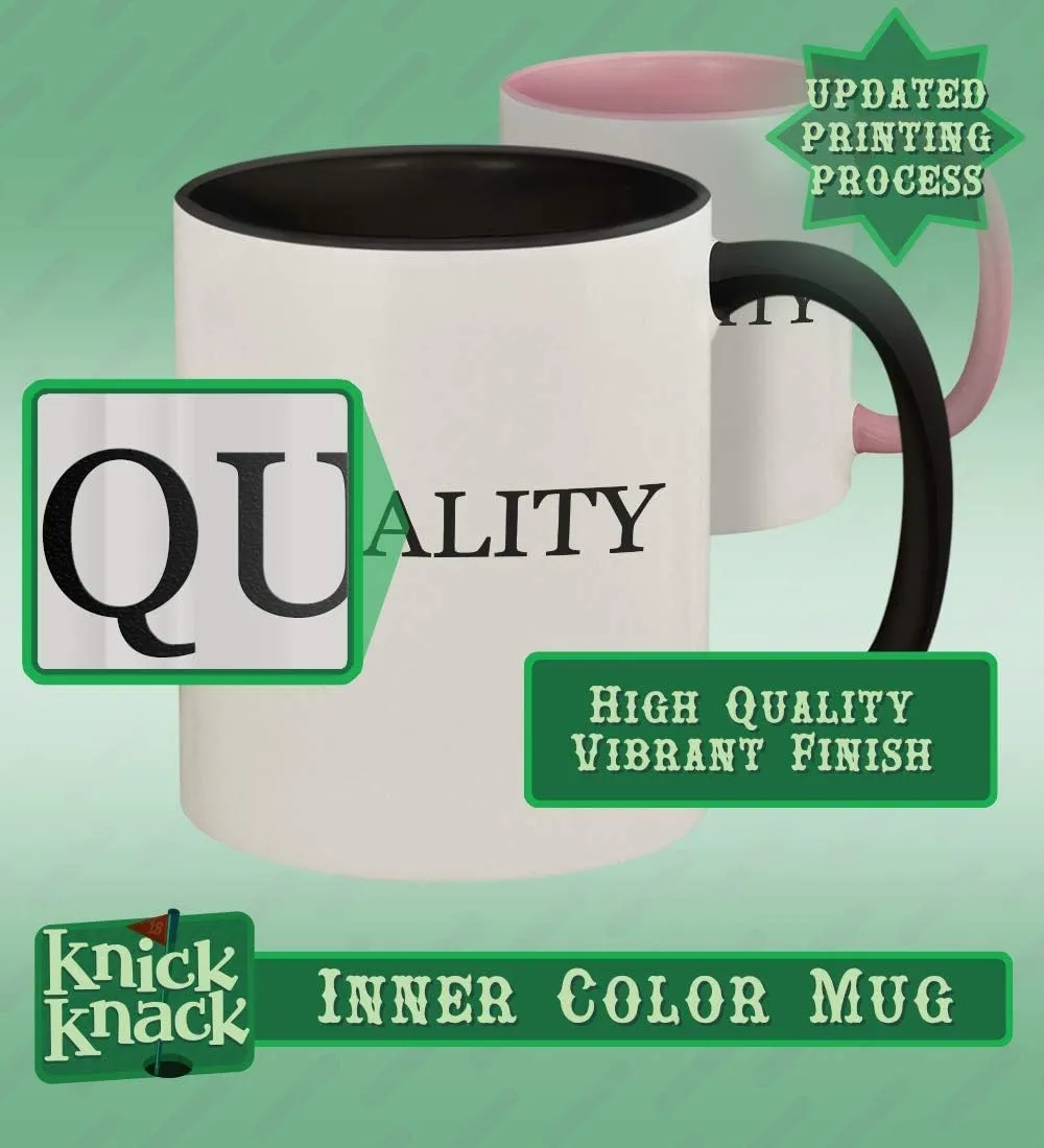 Ketogenic - 11oz Ceramic Colored Handle and Inside Coffee Mug Cup, Cambridge Blue