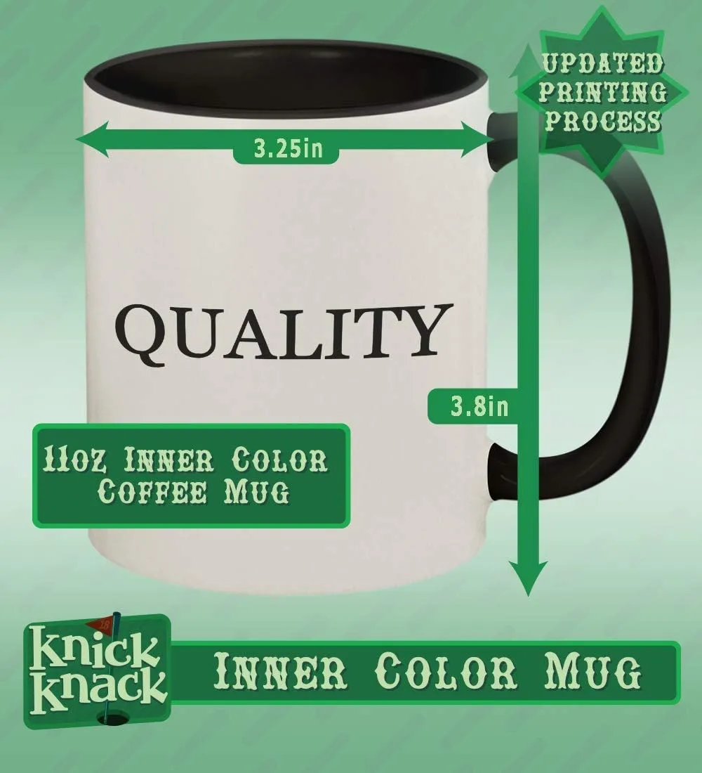Ketogenic - 11oz Ceramic Colored Handle and Inside Coffee Mug Cup, Cambridge Blue