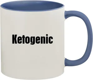 Ketogenic - 11oz Ceramic Colored Inner & Handle Coffee Mug, Cambridge Blue
