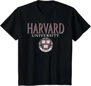 Kids Harvard University Faded Veritas Crest Kids T-Shirt