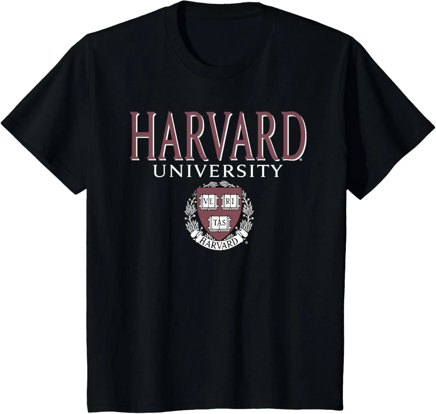 Kids Harvard University Faded Veritas Crest Kids T-Shirt