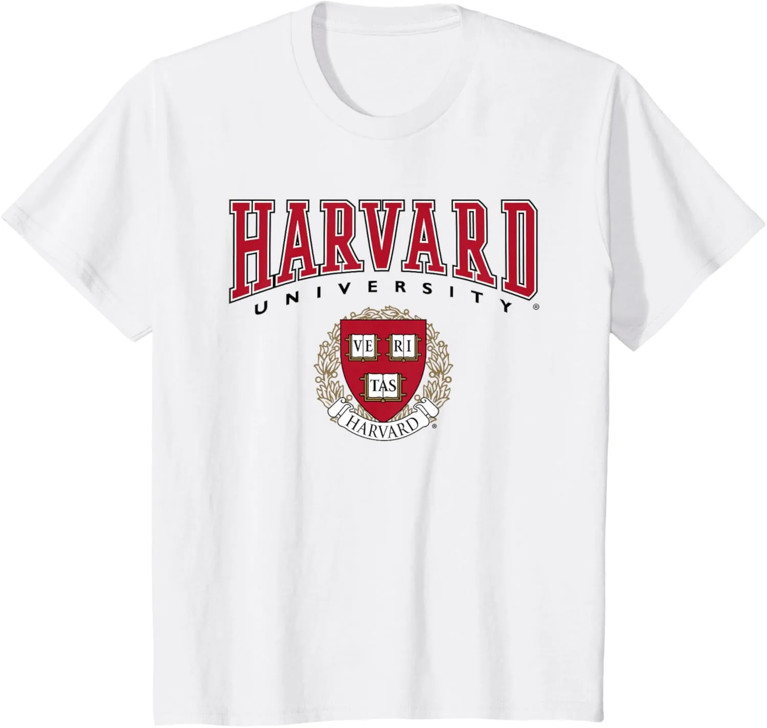 Kids Harvard University Veritas Red Crest Kids T-Shirt