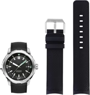 KLVN Fluororubber Strap For IWC Aquatimer Family Darwin's Adventure IW376803 IW379503 Watch Band Quick-release 22MM Men