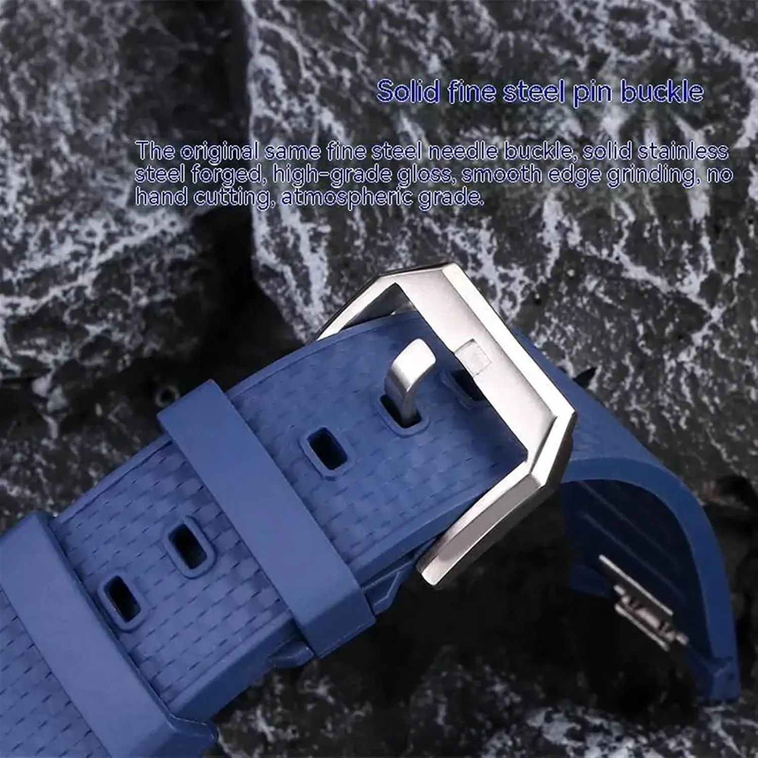 KLVN Fluororubber Strap For IWC Aquatimer Family Darwin's Adventure IW376803 IW379503 Watch Band Quick-release 22MM Men