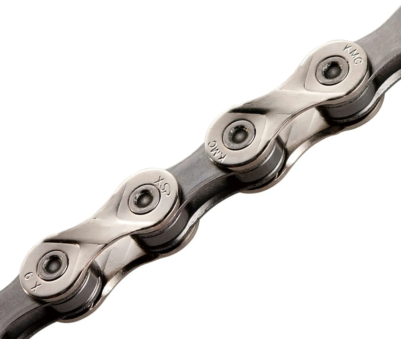 KMC X9 9 Speed Chain, Silver/Grey, 122 Link