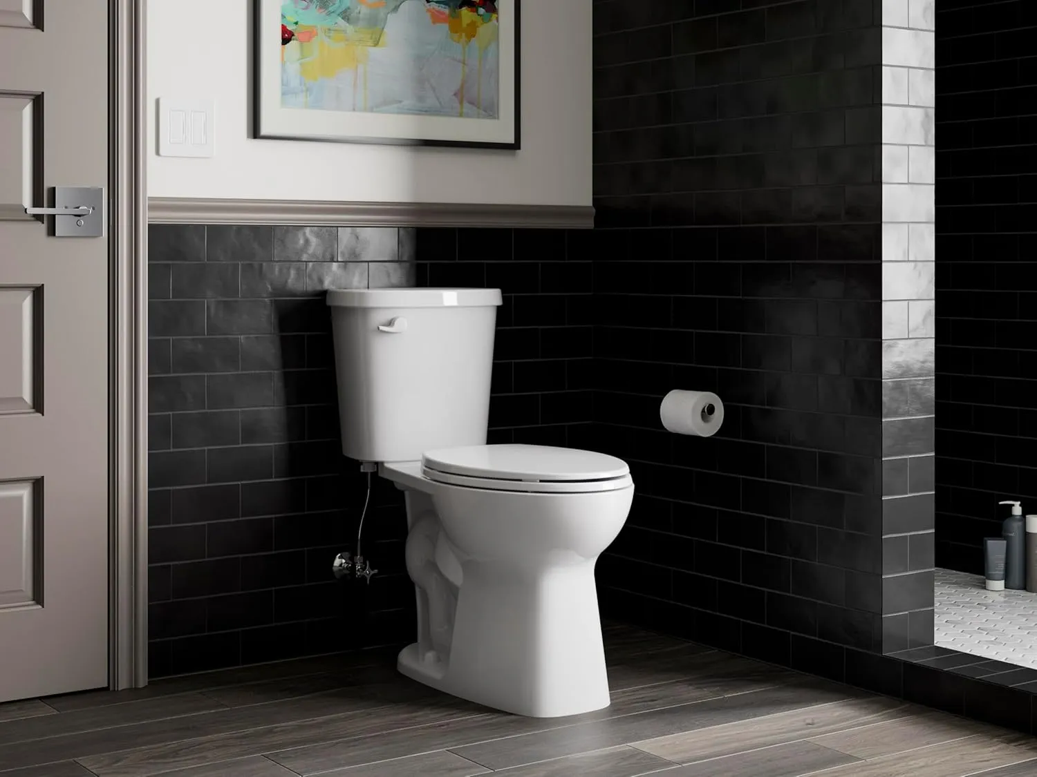 Kohler K-4774-0 Brevia Elongated White Toilet Seat with Quick-Release Hinges And Quick-Attach Hardware For Easy Clean
