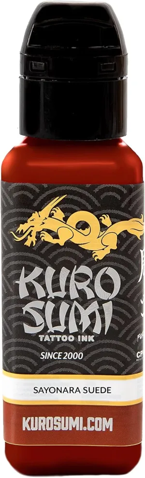 Kuro Sumi Sayonara Suede, Vegan Friendly, Professional Ink 3oz
