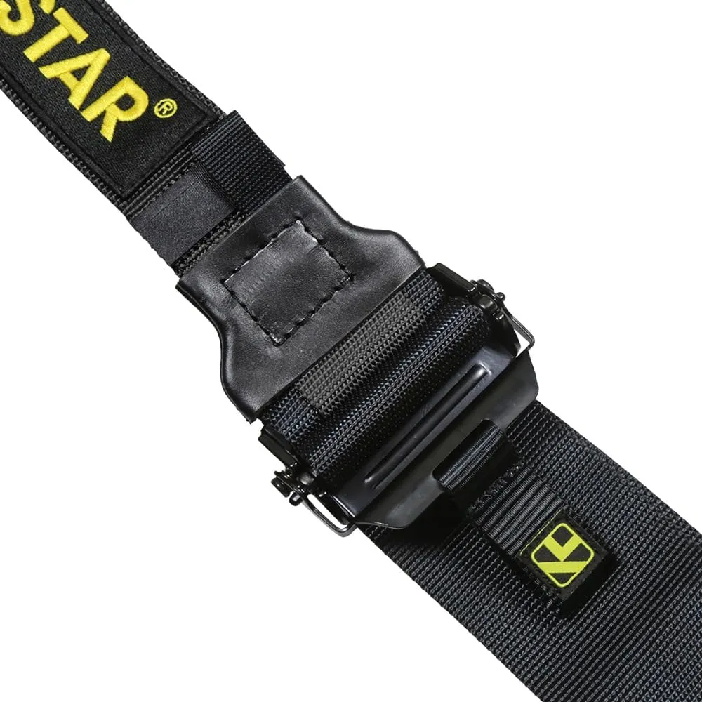 Kyostar 5 Point Safety Harness Racing Seat Belt 2" 3" Camlock Quick Release Premium Quality Heavy-Duty Soft Webbing Universal Black