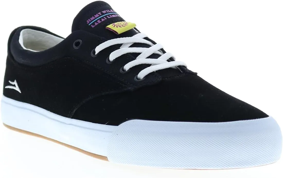 Lakai Wilkins Men's Skateboarding Shoes, Black Suede, 7.5