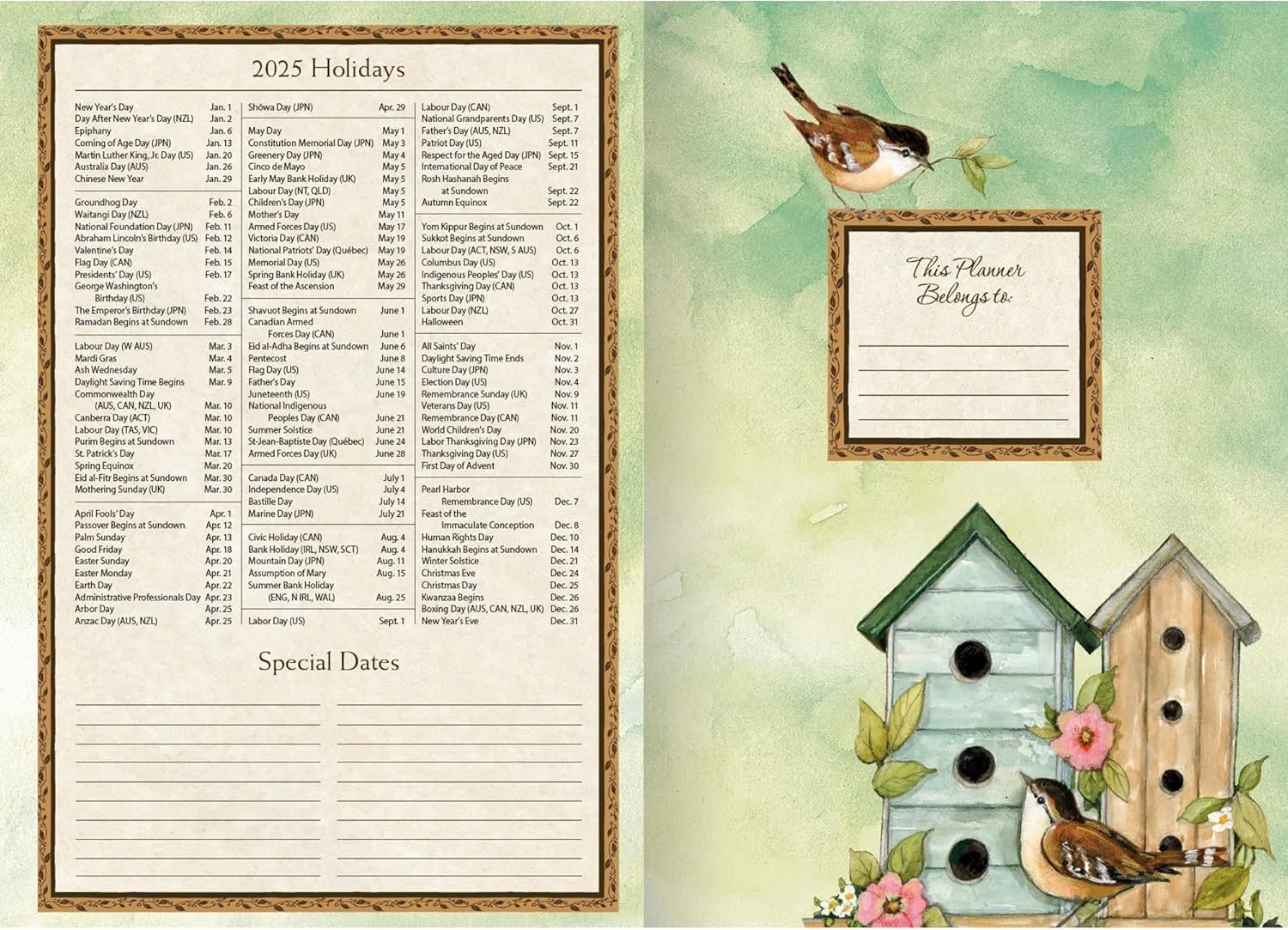 LANG Bountiful Blessings™ 2025 Monthly Planner (25991012096)