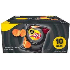 Lays Barbecue Potato Chips, Limited Edition, 1 Oz., 10 Pk. - Potato Chips Bulk