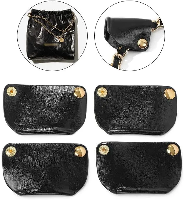 Leather Bag Corner Protection Fits 22Bag Anti-Wear Purse Corner Protectors Organizer Purse Shaper(Silver)
