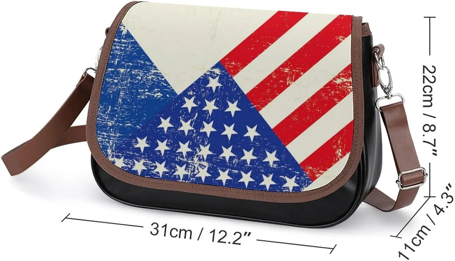 Leather Crossbody Bag for Women Men Strap Small Purse Wallet Shoulder Handbag