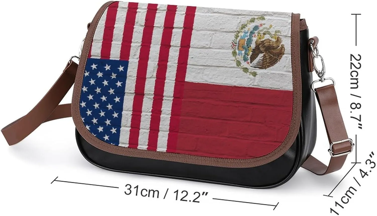 Leather Crossbody Bag for Women Men Strap Small Purse Wallet Shoulder Handbag
