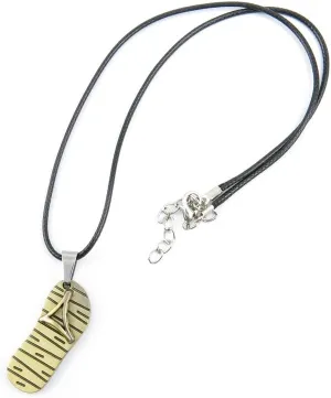 Leather Necklace Collier QNN1026 Bronze Slipper Fashion Neck Lace Jewellery Pendant Collar Sweater Long Chain Bib Retro