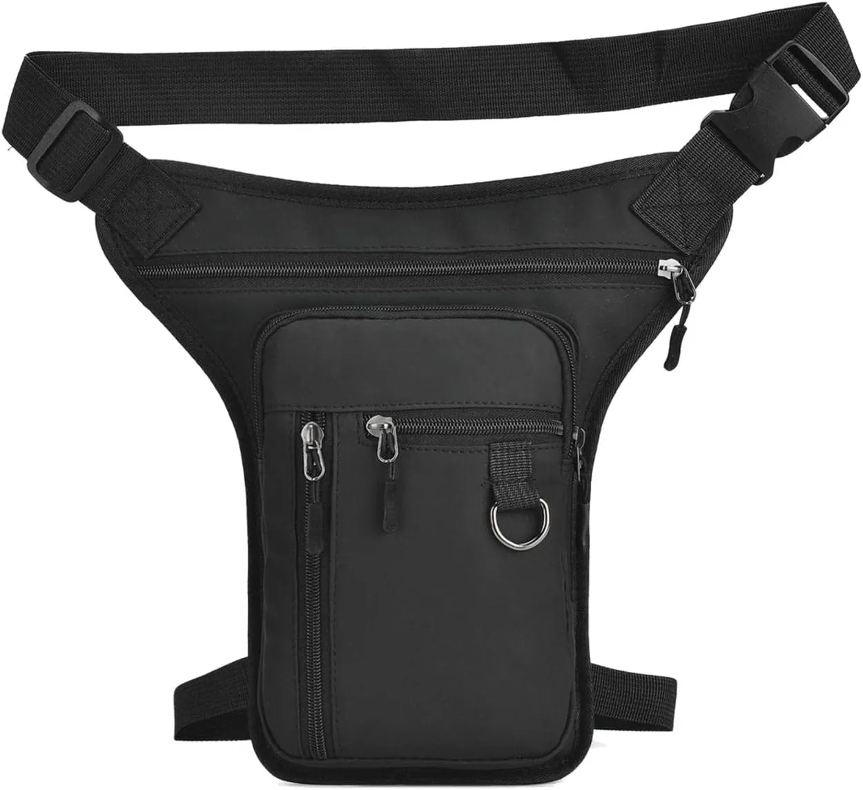 Leg Bag Outdoor Drop Thigh Bag Motorcycle Waist Bag Multi Pockets Design Fashion Pack Bag for Bike Riding Cycling Hiking Outdoor Travel Camping Casual Daypack (Black)