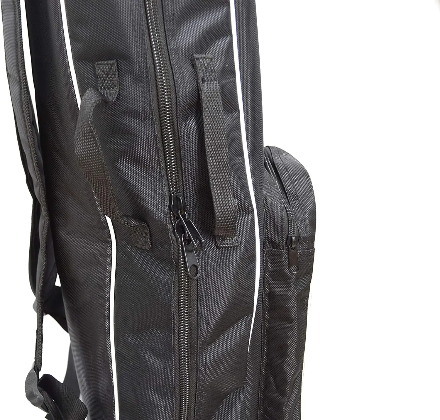 LEONARK Fencing Draw-bar Wheel Bag for Epee Saber and Foil - Hema Sword Bag Trolley Case for Fencing Suit and Mask