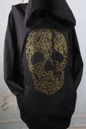 Leopard Gold Skull Pullover