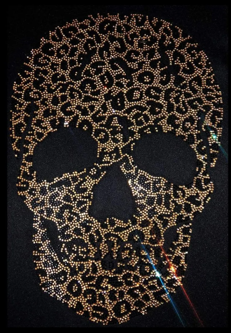 Leopard Gold Skull Pullover