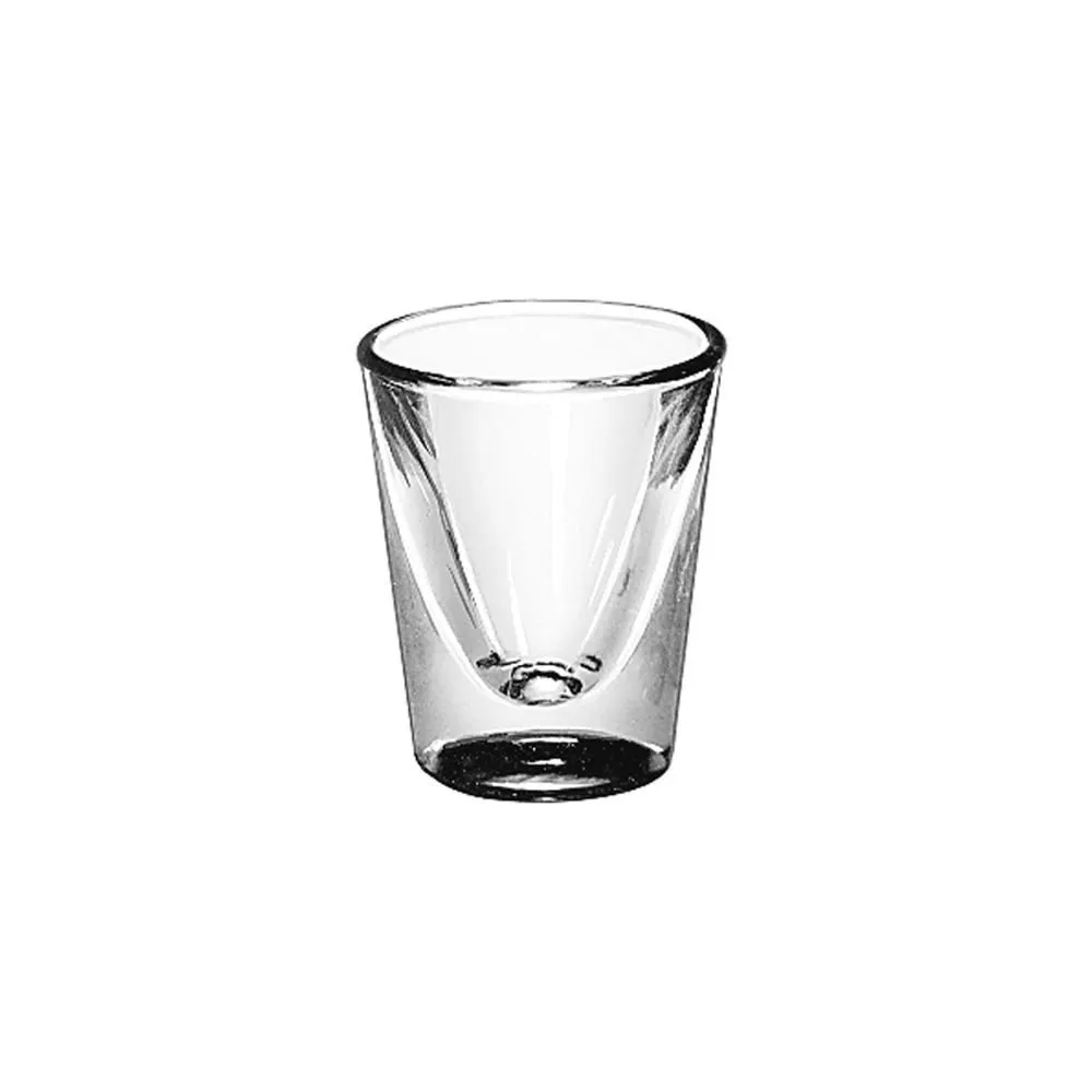 Libbey 5122 Whiskey Service 1 Oz. Lined Glass - Dozen