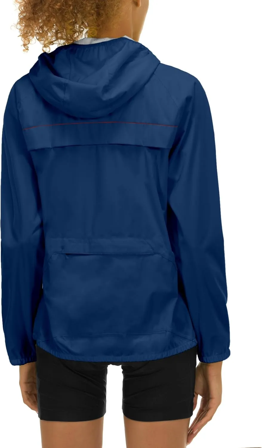 Little Donkey Andy Women's Lightweight Rain Cycling Stretch Jacket with Hood, Windproof and Waterproof, Ultralight Packable