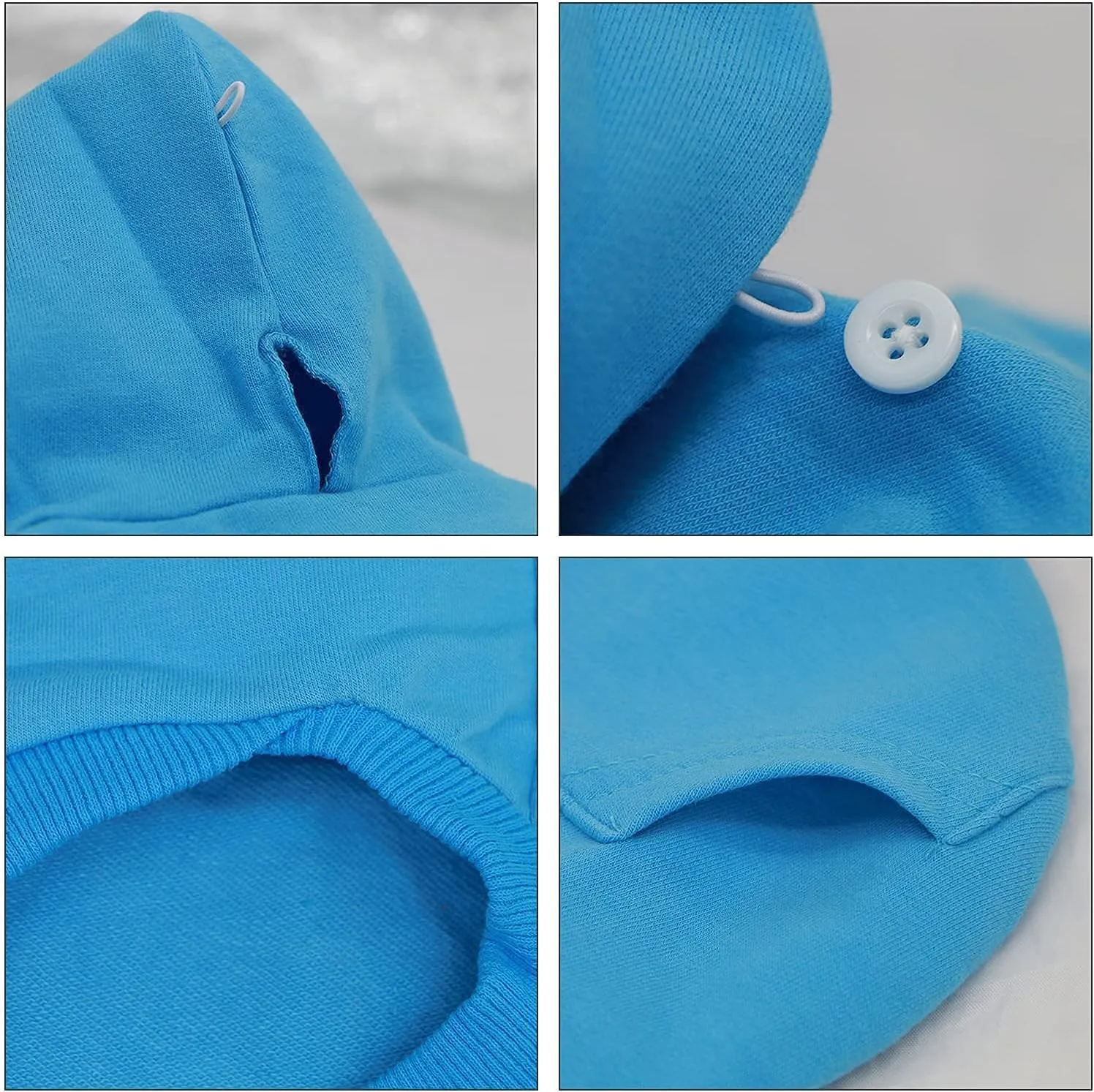 LOPHIPETS Dog Cotton Hoodies Sweatshirts for Small Dogs Chihuahua Puppy Clothes Cold Weather Coat-Cambridge Blue/XXS