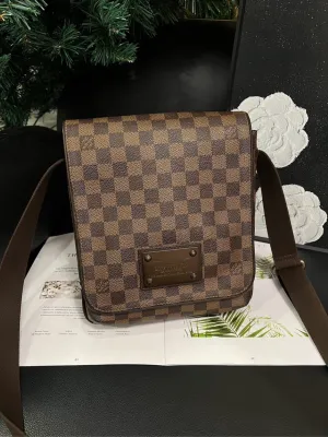 Louis Vuitton Brooklyn Postman Brown Crossbody Bag