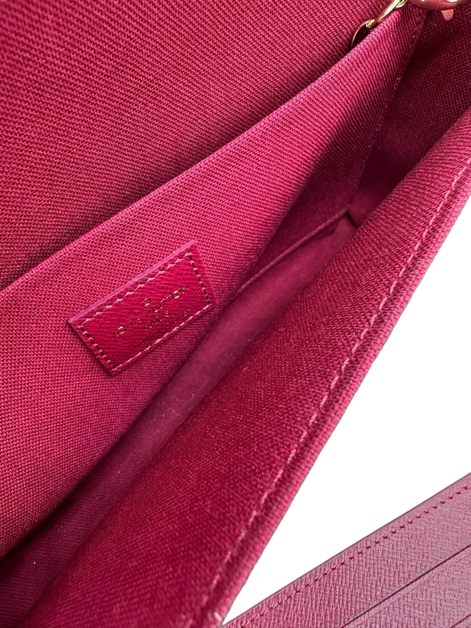 LOUIS VUITTON - Monogram Coated Canvas Felicie Pochette Crossbody Bag