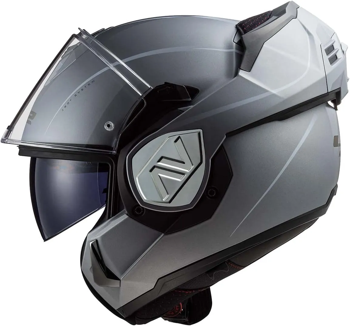 LS2 Helmets Advant Modular Helmet (Special Matte Silver - Large)