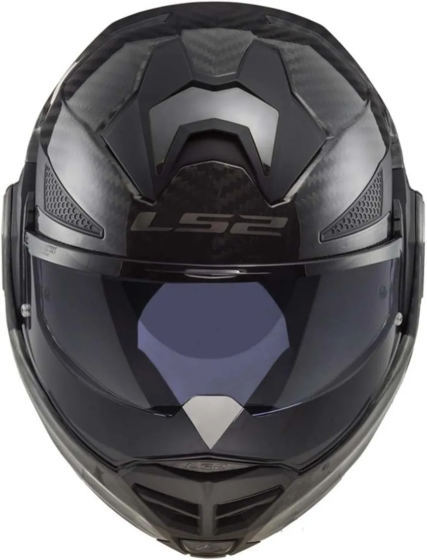 LS2 Helmets Advant X Carbon Modular Helmet (Matte Black - X-Large)