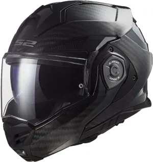 LS2 Helmets Advant X Carbon Modular Helmet (Matte Black - X-Large)