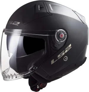 LS2 Helmets Open Face Infinity II Helmet (Matte Black - X-Large)