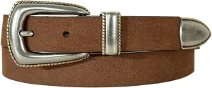 Lucky Brand Women's Western Style Fashion Leather Belt with Metal Buckle