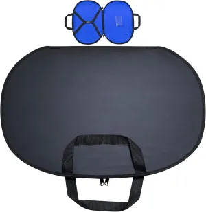 Masonic Chain Collar Case Black Imitation Leather – Blue lining, Freemason Carrying Bag