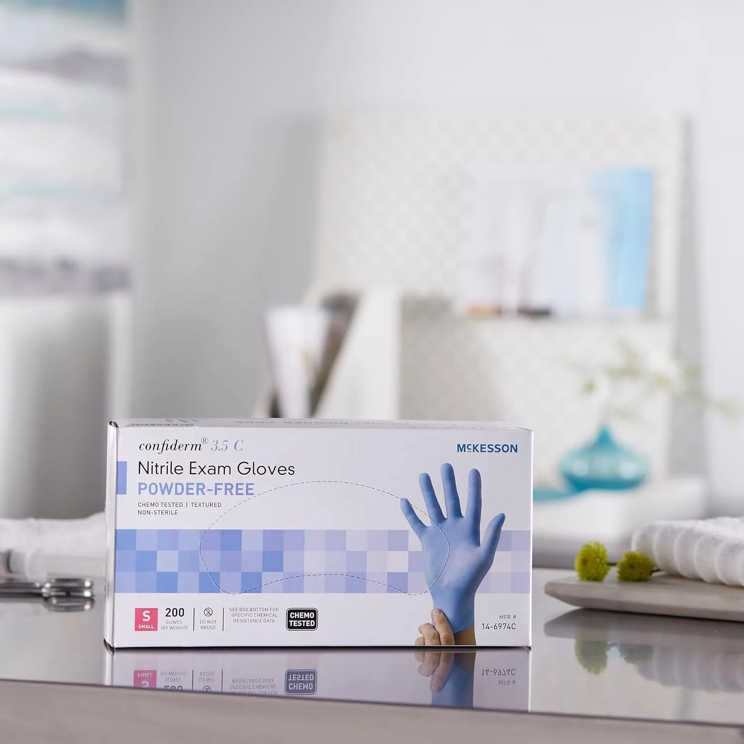 McKesson Confiderm 3.5C Nitrile Exam Gloves - Powder-Free, Latex-Free, Ambidextrous, Non-Sterile