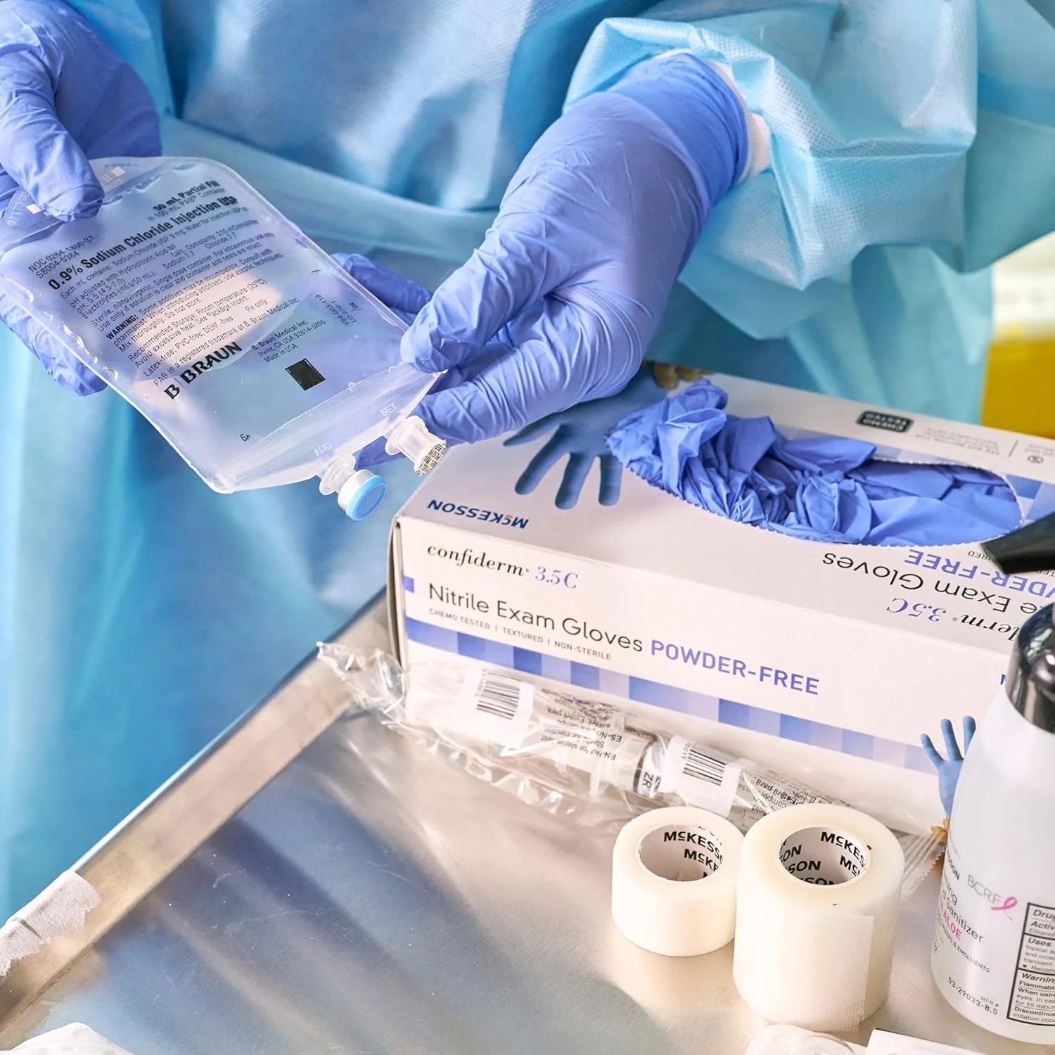McKesson Confiderm 3.5C Nitrile Exam Gloves - Powder-Free, Latex-Free, Ambidextrous, Non-Sterile