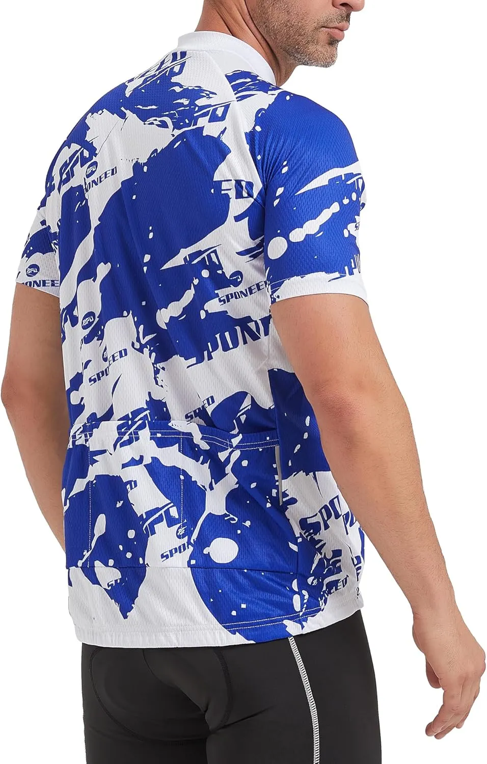 Men Bike Jersey Short Sleeve Road Cycling Shirts Biking Tops Moisture Wicking